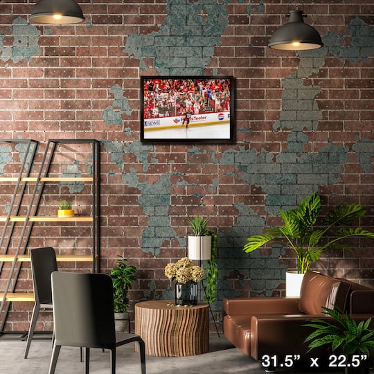 Logan Stankoven 20" x 29" Framed Canvas Hurricanes 2025 Playoffs 31.5" x 22.5"